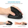 Ergonomik Dikey Fare 2.4G Kablosuz Sol El 6D USB Optik Fareler Şarj Edilebilir Oyun Fare Perakende Kutusunda Dizüstü Bilgisayar PC