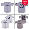 XFLSP Glamitness Mens＃20 Josh Gibson Homestead Grays Negro National League Baseball Jersey Stitched