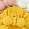 Аксессуары для волос милые уши узел теплый индийский шляпа Baby Bandanas Turban Headsder ​​Girls Head Head Bands Headwrap Head radress