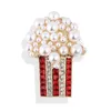 Brooches Pearl Popcorn For Women Unisex Rhinestone Party Casual Office Daily Clothing Suit Bag Jewelry Accesories Gifts