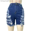 Femmes Shorts Femmes Sexy Déchiré Denim Court Jeans Extensible Skinny Coton Shorts Hotpants Summer Club Taille Haute Déchiré Jegging Baggy Trou Jean T230603