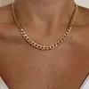 MICCI Wholesale Custom Tarnish Free Jewelry 14K 18K Gold Plated Filled Stainless Steel 8mm Thick NK Figaro Link Chain Necklace