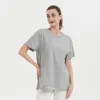 T-shirt larghe da yoga Fitness Quick Dry Donna Yoga Running Top T-shirt a maniche corte ad asciugatura rapida Moda Outdoor Yoga Tanks Abbigliamento sportivo da palestra