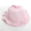 Chapeau de soleil pour bébé fille, 2 pièces, accessoires pour cheveux, doux, imprimé floral, seau pour nouveau-né, casquette respirante pour l'extérieur, été