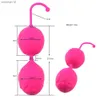 Fios de Lã Seguro Silicone Rose Kegel Bola Ben Wa Bola Vagina Apertar Máquina de Exercícios Vaginal Geisha Bola Brinquedos Sexuais para Mulheres L230518