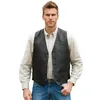 Vests Men 's Vest 힙합 거리 느슨한 양복 칼라 양양 조끼 Vneck 5 버튼 캐주얼 한 단색 재킷