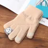 Nouveau femmes hommes écran tactile gants d'hiver gants chauds couleur unie coton plus chaud Smartphones conduite gant luvas femme gants d'hiver