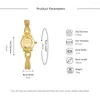 Armbanduhren Luxus Damenuhren Top Fashion Simple Style Gold Casual Armbanduhr Damen Legierung Armband Romantische Quarzuhr Reloj