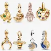 Verão 2023 Novos encantos Sun Moon Pendente Charm Enchanted Shell Pendurado DIY fit Pandora Colar Pulseira para Mulheres Designer de Jóias