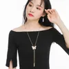 Chains Butterfly Necklace Long Fashion Versatile Sweater Chain Vintage Accessories Pendant Simple Luxury Ladies Goth