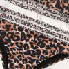 Женские купальные костюмы Para Praia Leopard Bandeau Swimsuit 2023 Бикини, набор сексуального отжимания для купальников -купальников.