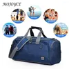 Duffel Bags Oxford Cloth Shoulder Sport Large Capacity Cylinder Gym Foldable Waterproof Adjustable Strap Outdoor Handbag