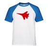 Herren-T-Shirts, klassischer Warplane-Druck, Erwachsenen-Shirt, Raglanärmel, Baumwolle, Herren-T-Shirts, T-Shirt-Oberteile