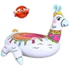 Hot adult water sports alpaca swim ring tubes floating raft giant animal mattress swimming pool water bed chair air floats toys