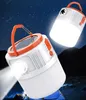 Rechargeable LED Camping Lantern solar Power Bank Waterproof Outdoor emergency Camping Lights USB rechargeable hanging lanterns Lamp Alkingline