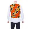 Ethnic Clothing In Stock Men African Clothes Sleeveless Vest Wax Print Tops XH051