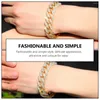 Charm armband kubansk armband handledslegering rep unik pojke armband mens smycken halsband rhinestone kvinnor chic unfading european amerikan