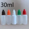 100 pièces 5/10/15/20/30/50ml vide en plastique flacon compte-gouttes compressible oeil liquide compte-gouttes échantillon yeux goutte rechargeable bouteille sortie d'usine