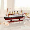Zestaw modelowy Kreatywne łódź Titanic Wood Sailing Ship Modele wyposażenie artykułów