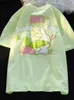 Kadın T-Shirt Deeptown Kawaii Tavşan Baskı Tişörtleri Kadın Harajuku Tatlı Gir Üstler Kadın Grafik Pamuk Gündelik Kpop Tshirt Sevimli Tees Yaz 230609