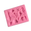 Stampi per fondente Conchiglia di conchiglia Stampo in silicone Cavalluccio marino Stella marina Cioccolato Stampo in argilla Calamari Oceano Decorazione torta 1224405