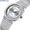 Crrju Luxury Brand Fashion Watch Женщины мужские ювелирные украшения браслет -браслет для афедтоуза.