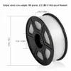 Skanning Sunlu Petg 3D -skrivarfilament 1,75 mm hög transparens Vit färgtolerans+/0,02 mm för DIY -presenttryck Fast frakt