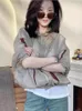 Giacche da donna Design patchwork con cappuccio Capispalla a prova di sole Estate Traspirante Tutto-fiammifero Moda Stile coreano Casual Semplice Sciolto Ins