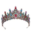 Tiara Vintage Princess Colorf Crystal Rhinestone Stone Crown Wedding Voor Vrouwen Kostuum Bruidshaaraccessoires Drop Delivery Jewelr Dh7Jy