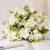 Decorative Flowers 1PC Magnolia Bouquet 5 Forks Artificial Silk Tulip Flower Table Decor Gift Fake Plants Wedding Decoration Hydrangea