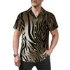 Chemises décontractées pour hommes chemise imprimée tigre classique fourrure animale plage ample hawaïen Harajuku Blouses à manches courtes graphique hauts surdimensionnés