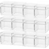 Подарочная упаковка 12 шт. Clear Glass Vase Square Jewelry Box Display PS Candy Container