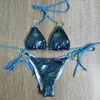 Damen-Bademode, fester Bikini, sexy Badeanzug, Neckholder-Bademode, Badeanzug, Damen-Bling-Pailletten-Bikini-Set, Strandkleidung, Dropshipping, Monokini, Glitzer, J230603