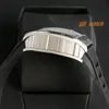 Ny RM19-01-klocka har en spindel Tourbillon Mechanical Movement Suspension Hollow Sapphire Mirror Natural Rubber Strap Designer Watches