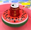 Inflatable Cup Float Flamingo duck Cup Holder Coasters Inflatable donut lemon Drink Holder for Swimming water Pool Mattresses Party Supplies
