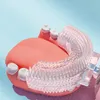 Spazzolino da denti Spazzolino elettrico intelligente per bambini Silicone automatico ad ultrasuoni per denti Spazzolino da denti Modello di cartone animato Bambini a 360 gradi a forma di U