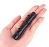 LED Pen Shape Mini ficklampa aluminiumlegering ficklampor Pocket Portable Anti Wear Black Torch Lamp med klipp Multifunktion utomhuslampa