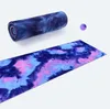 Nouveau design Tapis de yoga tie-dye couvre les serviettes de pilates en fibre superfine couverture de yoga antidérapante en silicone dot tapis de plage en plein air Alkingline