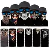 Outdoors Windproof dustproof Cycling Bandanas Magic Scarf Tube Neck Gaiter Multi Function Headband Men Women Fishing Face Shield Halloween party devil mask Turban