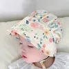 2st hårtillbehör sommar baby hatt blomma tryck spädbarn upp palats cap casual prinsessor flickor sol hattar