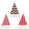 Gorros de chapéu de pelúcia de natal malha gorro de grampo longo listrado adulto vermelho papai noel lã de natal chapéus de festa decorações de natal presentes alkingline