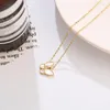 Pendant Necklaces Butterfly Necklace For Women Imitation Pearls Gold Rose Silver Color Titanium Steel Sweet Jewelry Lover Gift(GN241)