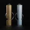 outdoor survival whistle tol mini EDC hiking camping whietles portable aluminium alloy metal high decibel Double tube whistles keychain