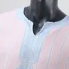 Mannen Casual Shirts Mode Moslim Mannen Jubba Thobes Arabisch Pakistan Dubai Kaftan Abaya Gewaden Islamitische Kleding Saoedi-Arabië Witte Lange Blouse