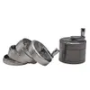 Smoking Pipes 63mm 4-layer hand-operated zinc cigarette grinder, zinc alloy with handle grinder, directly supplied