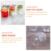 Storage Bottles 10 Pcs Dessert Cups Glass Milk Pudding Bottle Yogurt Jar 7.9X7.2CM Jelly Simple Transparent Jars Baby