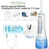 Andere Mondhygiëne 5 Modus Monddouche USB Oplaadbare Tandzijde 300ml Draagbare Waterflosser Jet Bag h2flosser Blauw 230602