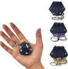 Kits de facas hexagonais portáteis mini multifuncionais com dobra de bolso ao ar livre EDC ferramenta hexagonal dobrável faca para moedas chaveiro chave de fenda abridor de garrafas conjunto de ferramentas chave inglesa