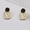 Elegant Designer Brand Earrings Letters Earrings 18K Gold Plated Fashion Women Wedding Party Jewelry Accessories 20style