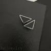 Evening Earrings Designer for Women enamels earring fashionable clips triangles orecchini hoop party favors hypoallergenic unique stud earings letters ZB044 F23